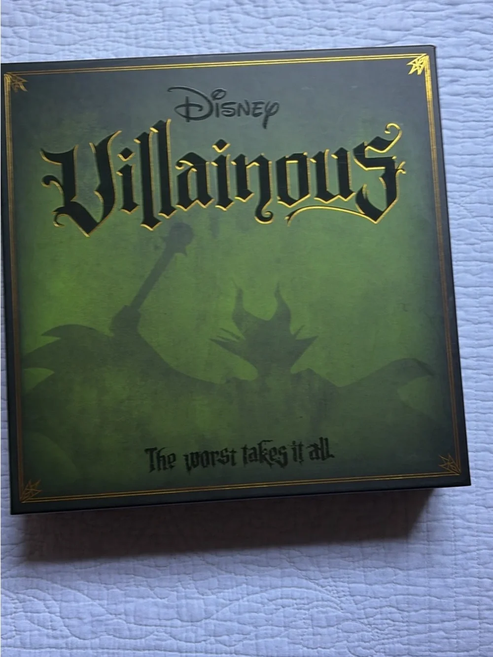 Disney Villainous Game Box - Green & Gold Gothic Design